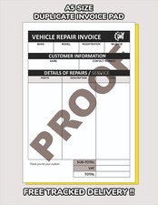 Duplicate invoice receipt - a5,