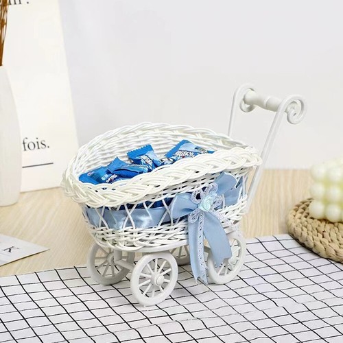 Blue pink baby pram - blue,