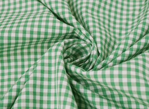 Polycotton gingham fabric - gingham,