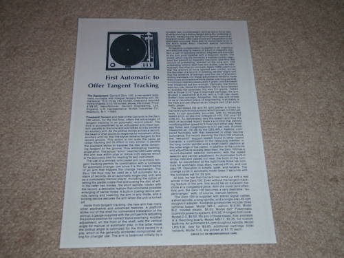 Garrard zero 100 turntable - garrard,