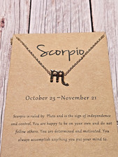 Scorpio Zodiak Necklace Gold