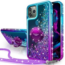 iPhone 11 Pro Max Glitter Case, Ring Kickstand, PurpleRRP £13