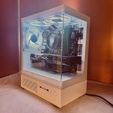 White custom Gaming PC windows 11 10th gen CPU RTX 2060 500GB SSD 16GB DDR4 Ram