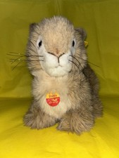 Vintage Steiff 1991-95 Dormili Hase Rabbit Sitting 8” 20cm ID 2975/25 Ear Stud 