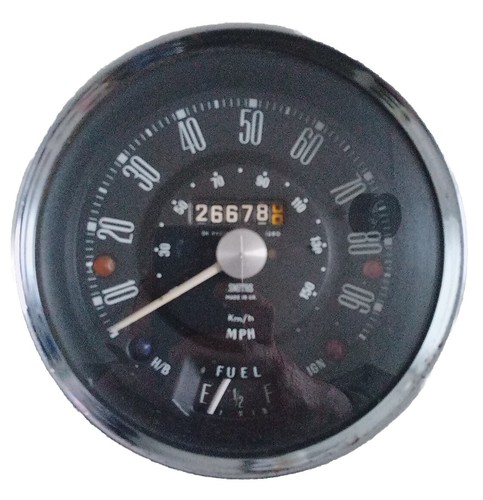 Vintage mini speedometer - vintage,