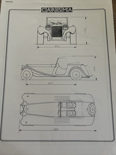 The carisma sports kit car - kit,
