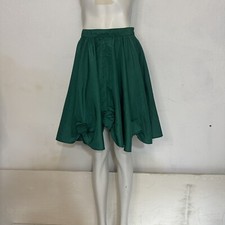 Vintage 80s emerald green high waisted rara circle mini skirt by In-Wear size m