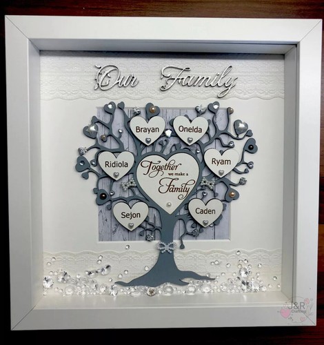 Personalised box frame - personalised,