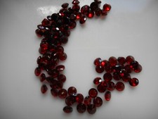 3.2mm red garnet gemstones