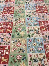        MEDIEVAL TAPESTRY PRINT LINEN FABRIC  TWO YARDS PLUS