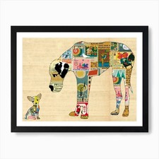 Great Dane & Chihuahua Art