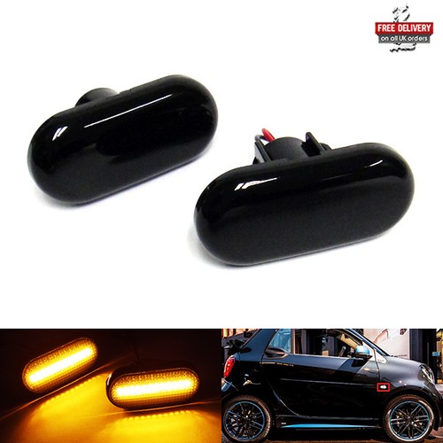 Black smoked side indicator - black,