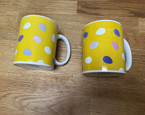Cadbury 2pc yellow polka - polka, dot