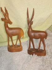 1970s Vintage Hand-Carved Pair
