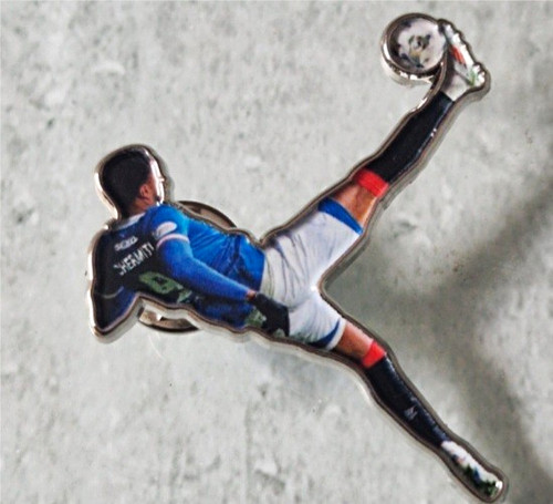 Football enamel pin badge - enamel,