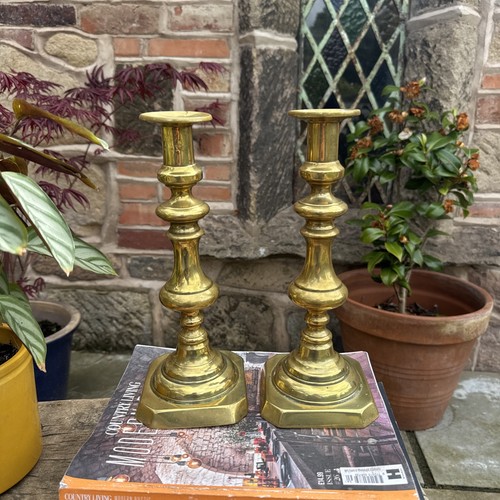 Pair vintage antique brass - pair,