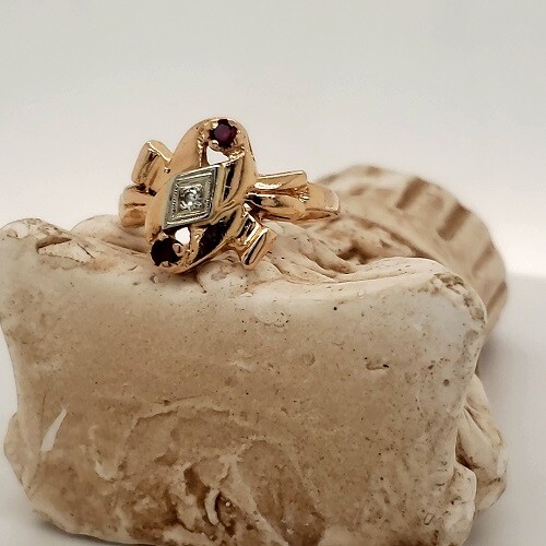 Vintage ruby 14tcw old mine - .14tcw,