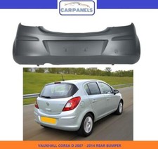 VAUXHALL CORSA D REAR BUMPER 2007 - 2014 5 DOOR ONLY PRIMED NEW NOT SXI 1404558