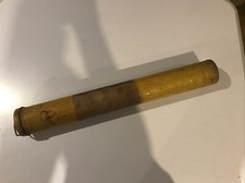 Antique Vintage old metal architect blue print document tube Poster Storage