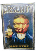 Absinthe Metal Sign Plaque Man
