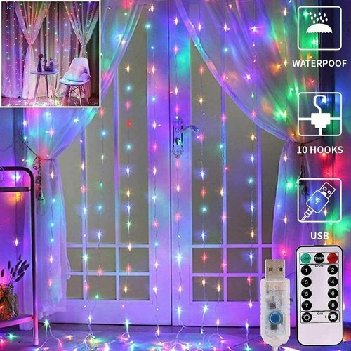 300 led curtain fairy lights - led,