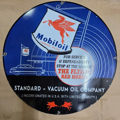Mobiloil flying red horse - red,
