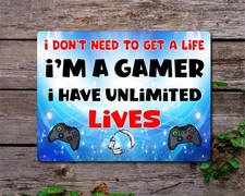 Gaming Metal Sign Gift - I