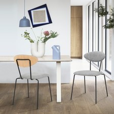 Modern Gray Fabric and Black