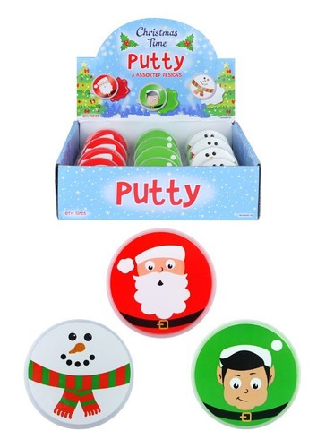 Christmas putty slime tubs - putty, elf