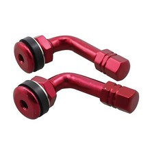 Valve set for tire 90 ° - red