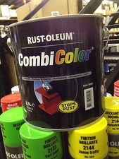 2.5lt Rustoleum Combicolor Direct Metal No Rust Paint Black White & RAL Colours