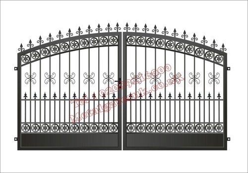 Driveway gates composite - driveway, wood