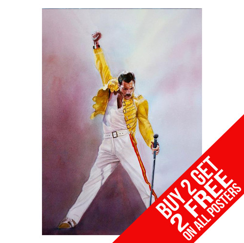 Freddie mercury queen - queen, poster