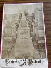 Military Cabinet Card Photo Grave Walter Clarke Kent Reg. & George Barnden Malt