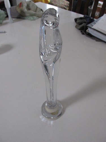 Signed daum crystal madonna - signed,