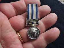 Original silver miniature medal Q. Victoria - EGYPT : Clasp TOSKI 1889 - V. Rare