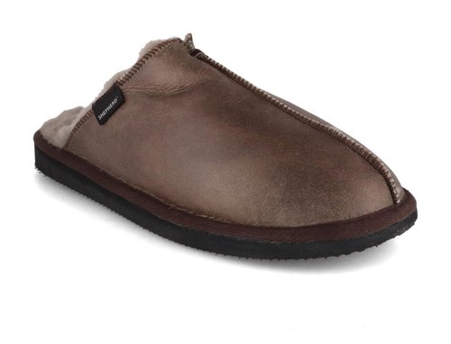 Shepherd men lambskin slippers - shepherd,