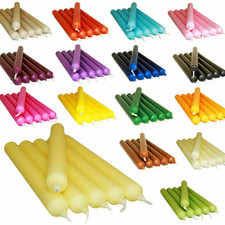  COLOURFUL DINNER CANDLES FOR CHEAP PRICE - MANY COLOURS PACK OF 10