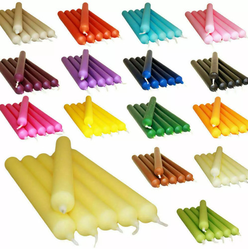 Colourful dinner candles for - colourful,