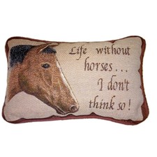 Horse Tapestry Pillow Western Cowboy Kentucky Derby 