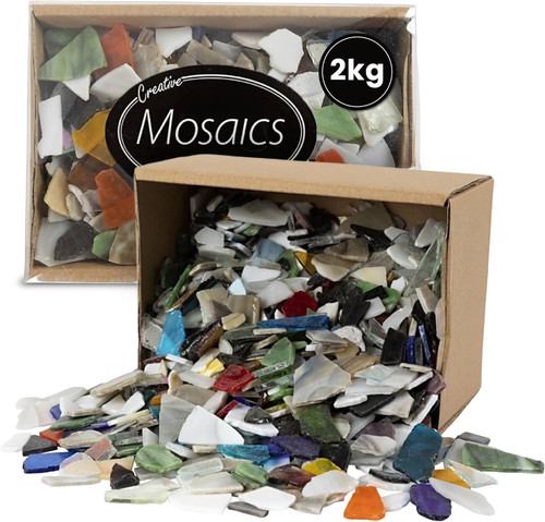 Mosaic tiles 1kg assorted - tiles,
