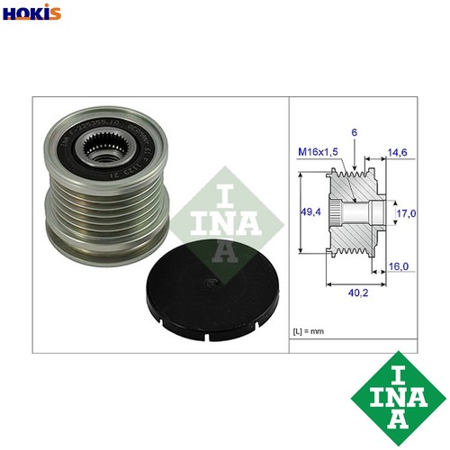 Alternator freewheel clutch - alternator,