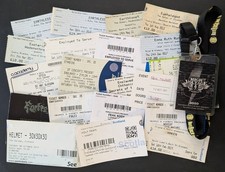 Glasgow Gig Tickets Mixed Lot (E-H) + High Voltage/Hard Rock Hell Lanyard