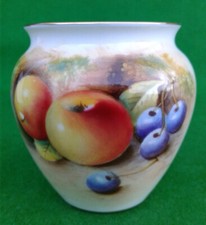 ROYAL WORCESTER VASE - SIGNED