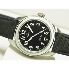 AUTH ZENITH WATCH PILOT AUTOMATIC 40MM 03.4000.3620/21.I001 BLACK SS F/S