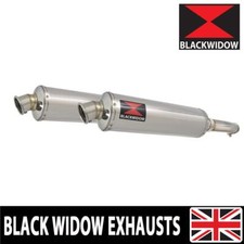GL1500 GL 1500 Goldwing Twin Exhaust Silencer Kit 400mm Round Stainless 400SR
