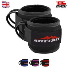 D Ring Ankle Straps for Cable Machines Gym Cuff Attachment Leg Kickback Workout