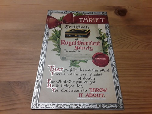 Postcard for thrift - postcard,