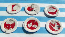 DOLLS HOUSE, PLATES, 12TH, ORIENTAL, BIRDS, BLOSSOM, HAND CRAFTED, UNIQUE, SALE