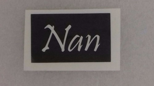 Nan word stencils for - 10, x